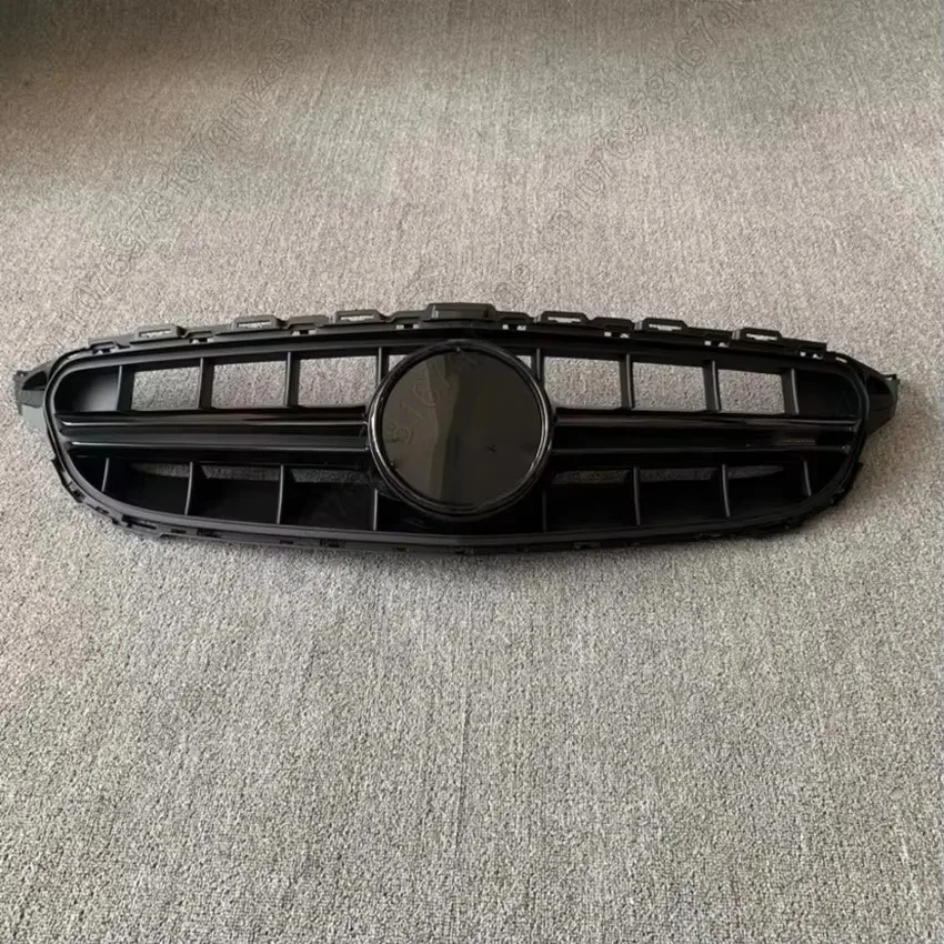 

Центральная решетка переднего бампера в стиле C63S для Mercedes C-Class W205 C180 C200 C250 C300 C350 C43 2014-2018 Racing Facelift Grill