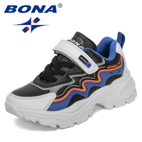 bona 2022 new designers trendy sports shoes fashion sneakers boys brand tennis running shoes girls lightweight casual footwear