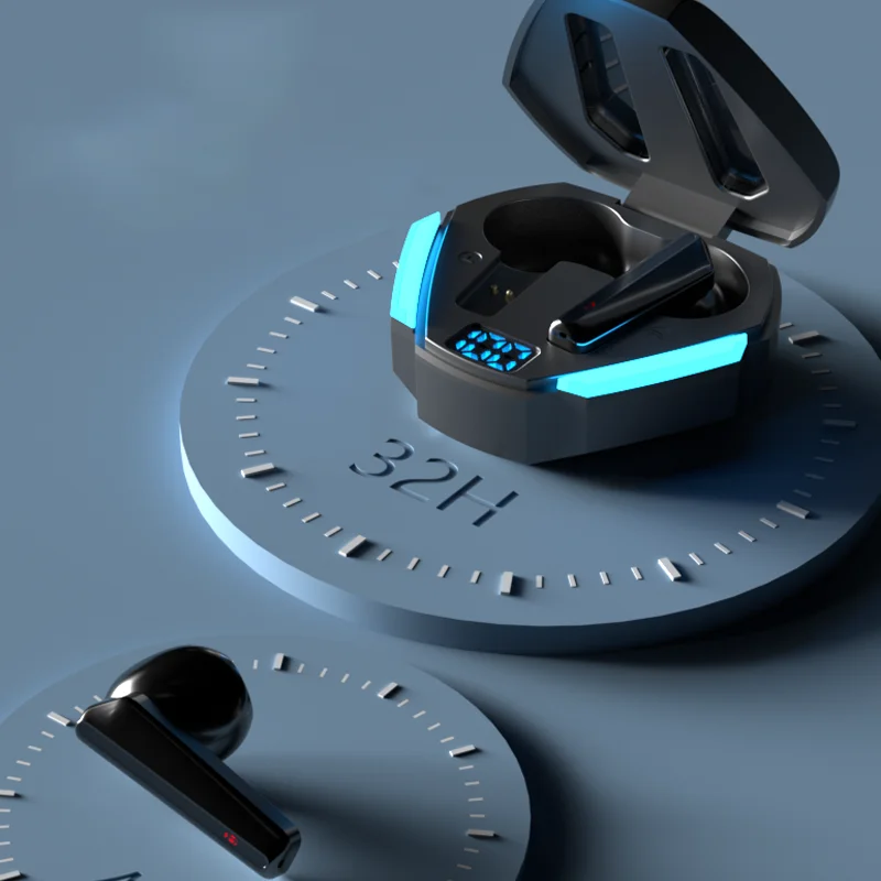 

Music Tws Headphones Digital Display Touch Control Wireless Headset Noise-cancelling Low-latency Earbuds Game Earphone