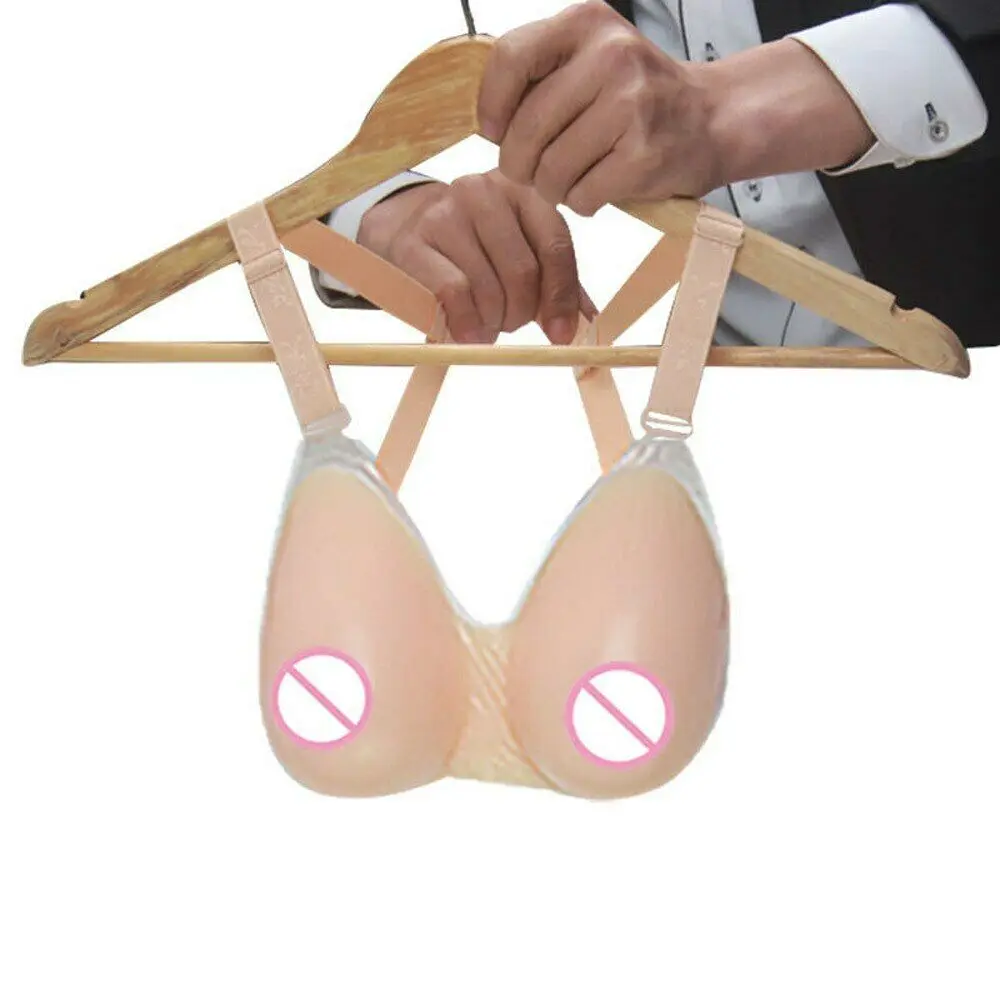 Women's Bra 600g-1200g Silicone Fake Breast Form Mastectomy Fake Breast Crossdresser Artificial Chest