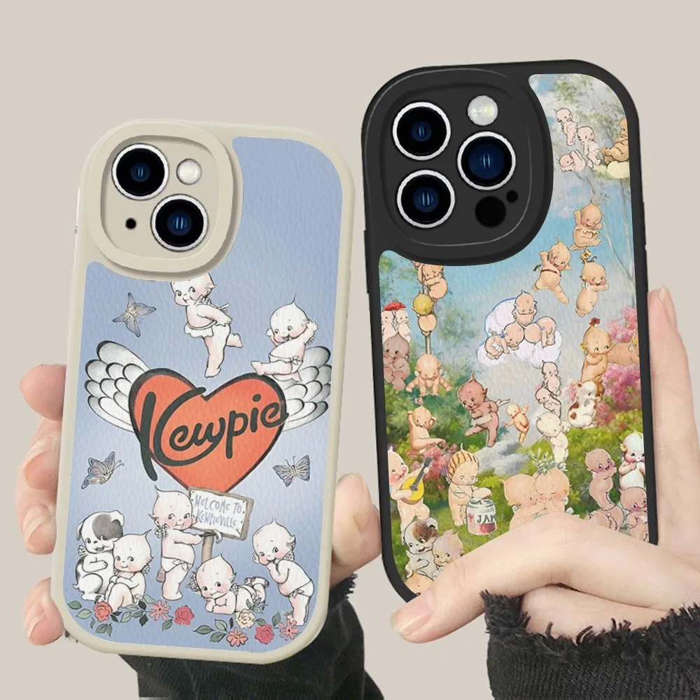 Милый чехол для телефона K-Kewpie Baby из твердой кожи iPhone 16 15 14 13 12 Mini 11 Pro Max Xs X Xr 7 8 Plus
