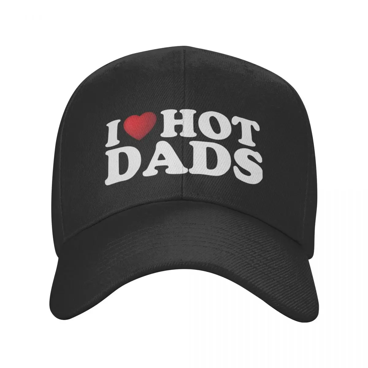 

New Custom I Love Hot Dads Baseball Cap Men Women Breathable Dad Hat Outdoor Snapback Caps Trucker Hats