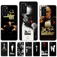 case for huawei p50 p40 p30 p20 p10 lite printing pattern cover for huawei mate 20 10 pro anti fall coque the godfather