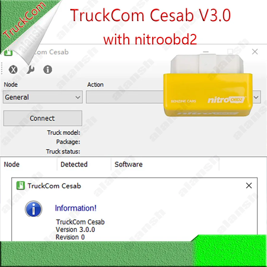 Диагностическое программное обеспечение TruckCom Cesab 3.0.0, треснувший + нитроobd2