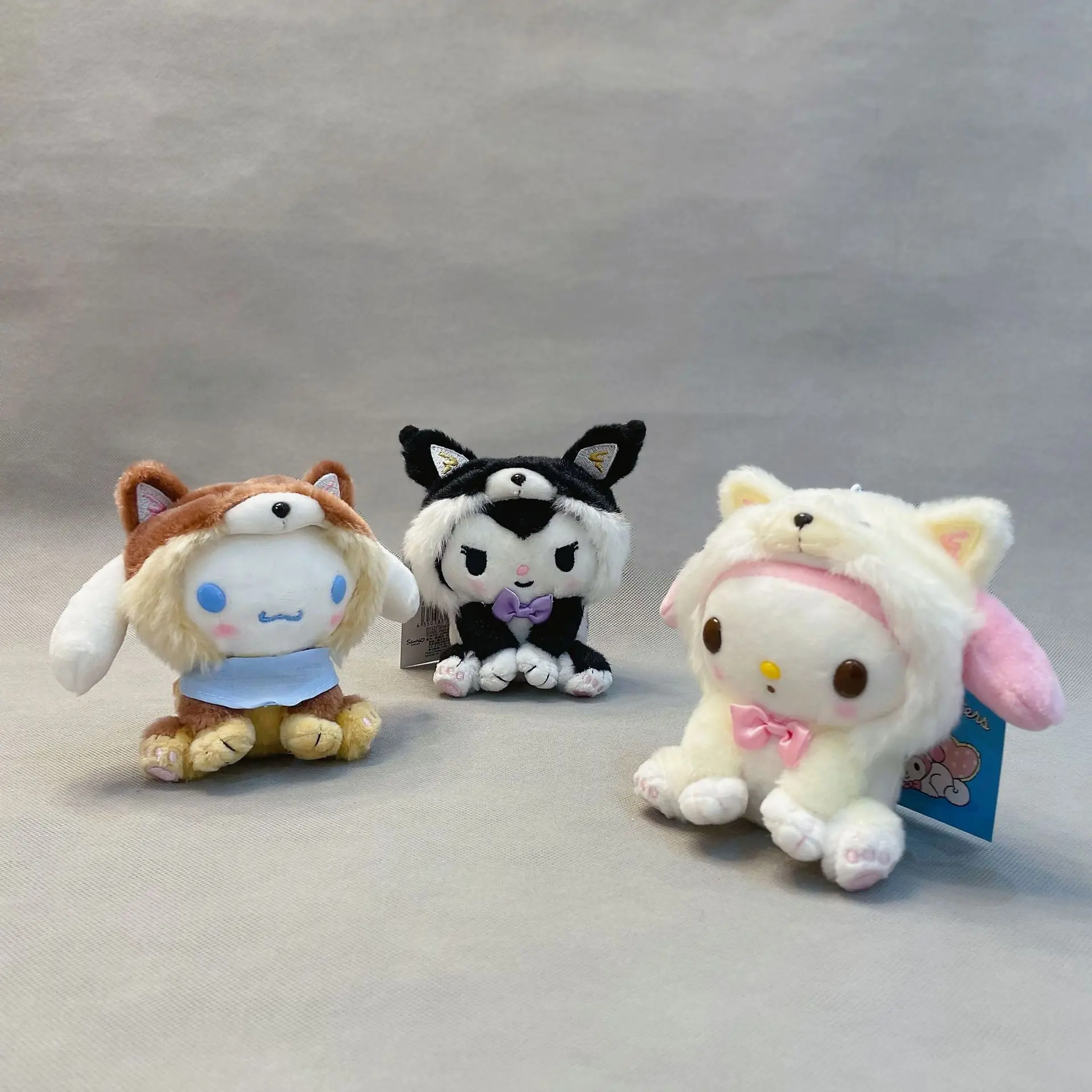 

Kawaii Sanrioed Anime Cartoon series Kuromi My melody Cinnamoroll Plush Doll Pendant Small Doll Children's Gifts Girl Heart