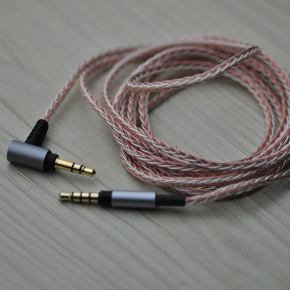 Обновленный серебристый аудиокабель 7N 8core 3 5 мм OCC для OPPO PM-3 PM3 магнитные наушники