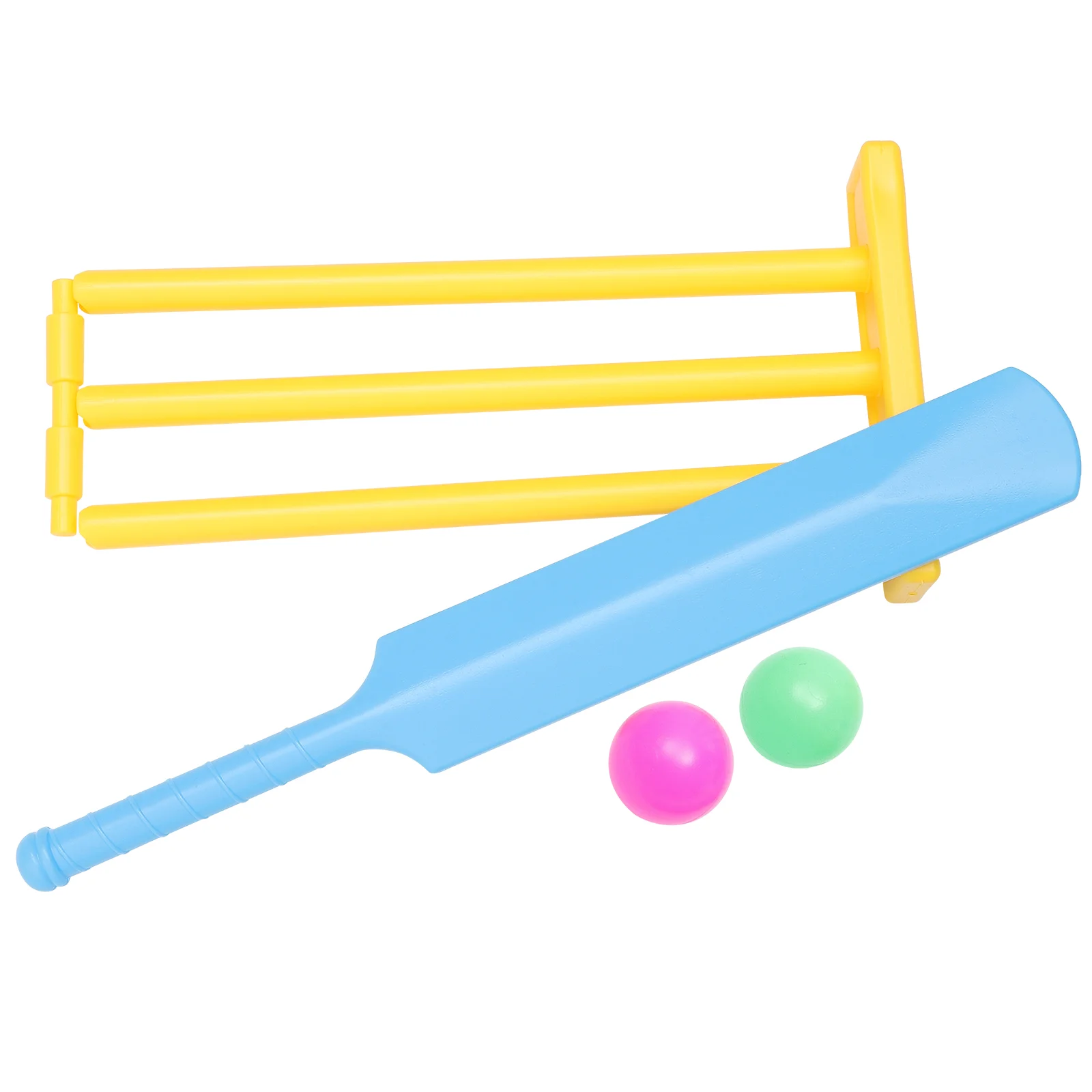 

4pcs Kids Cricket Set Outdoor Playing Cricket Bat Stump Parent Child Interactive Sports Game for Home Garden Backyard ( )