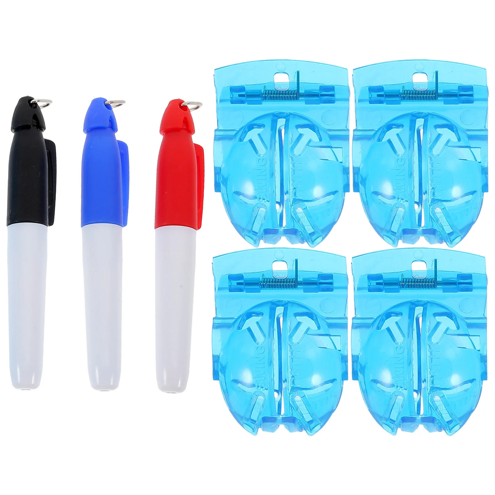 

Outdoor Accessoriess Ball Marker Golfs Clamp Liner Golfing Balls Portable Supplies Alignment Tool Golfer Marking Abs Pen