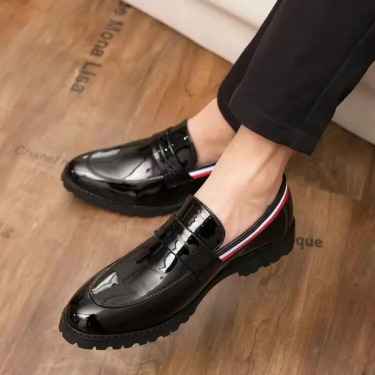 

Loafers Dressing Shoes For Men Wedding Shoes For Men Oxford Men Shoes Classic Black Coiffeur Zapatos Charol Hombre Schoenen Man