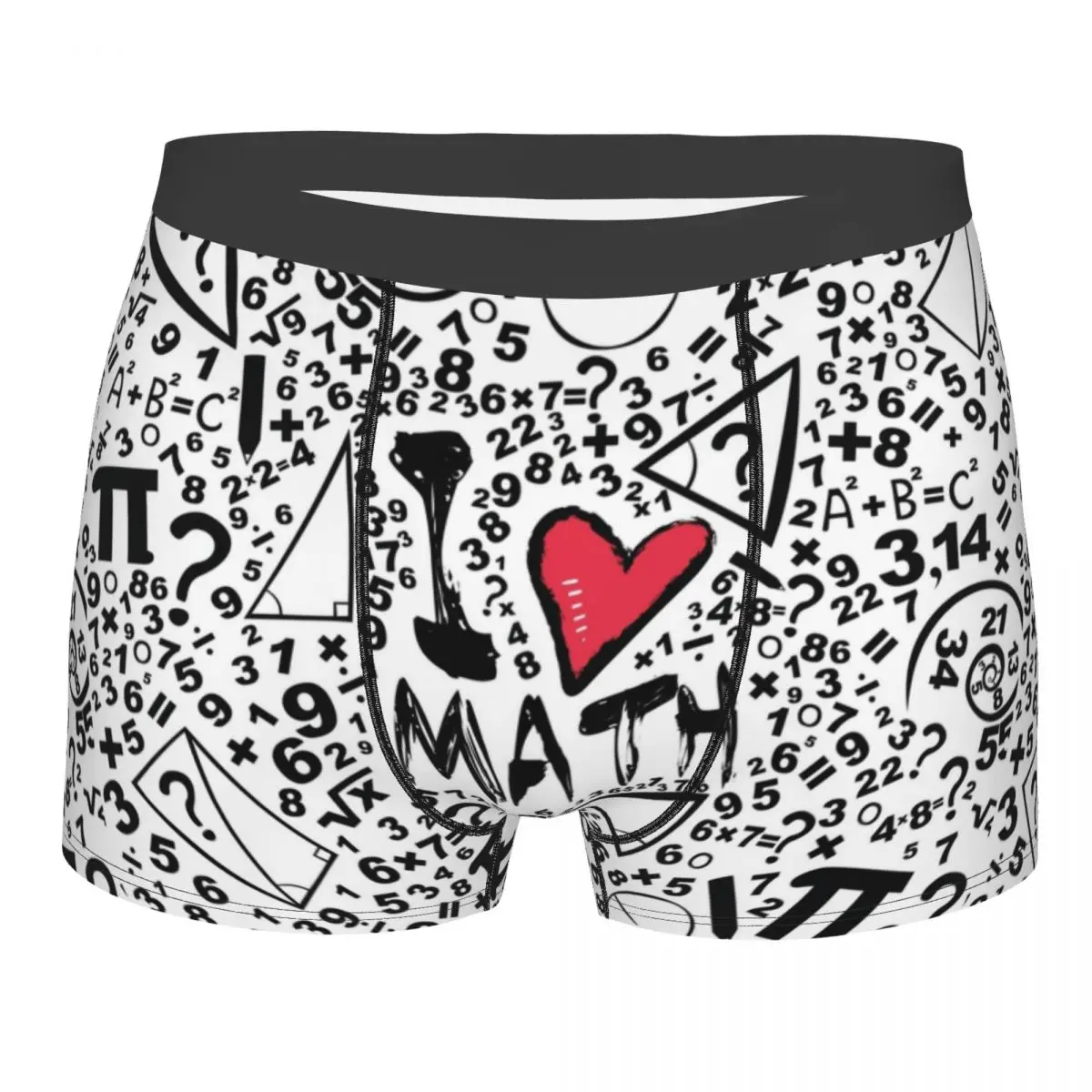 

Sexy Boxer I Love Math Equations Shorts Panties Briefs Men Underwear Mystery Soft Underpants for Male