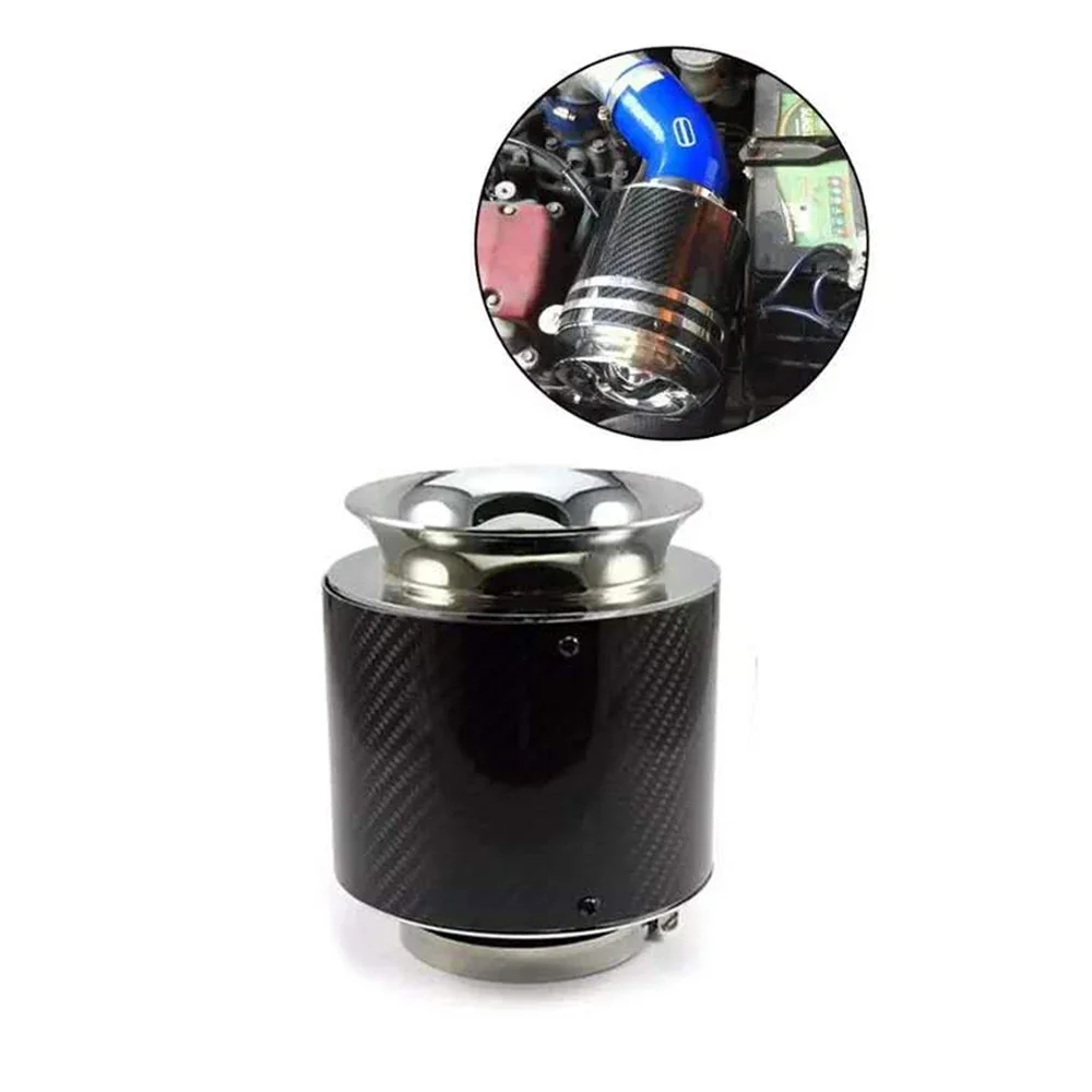 Воздушный фильтр из углеродного волокна универсальный автомобильный с высоким