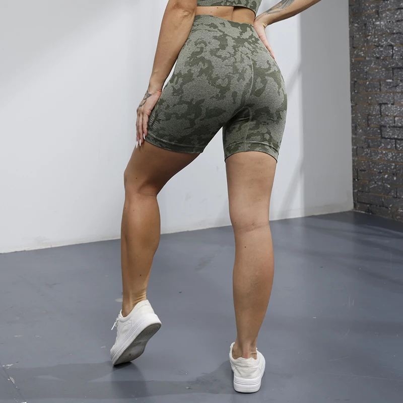 

Women Yoga Shorts Sports Sportswear Fitness Workout Squat Tights Exercise Gym High Waist Clothese Activewear