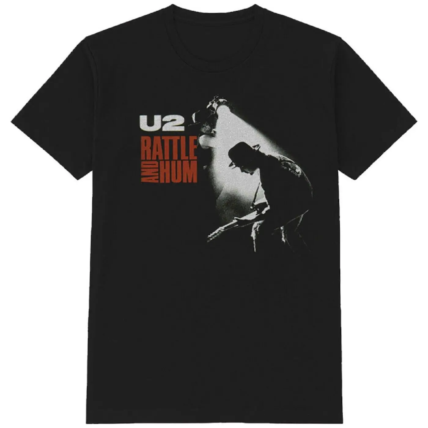U2 погремушка Хум альбом Обложка логотип черный футболка для взрослых XXL