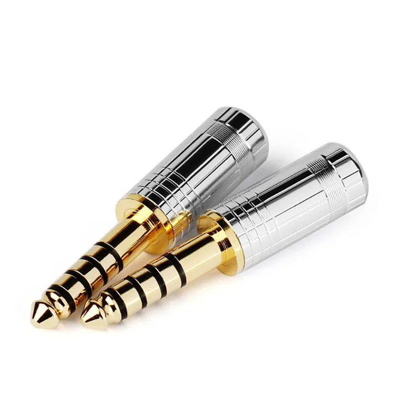 

2pcs 4.4mm Plug Headphone Adapter Balanced Interface 5 Poles Speakon Connector For 4.4NW-WM1Z/A Audio Jack DIY HiFi Soldering