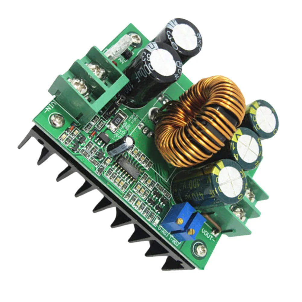 

Brand New Converter Boost Power Module 1200W 20A DC Adjustable Boost Module Non-isolated (BOOST) (jump Cap Switch)