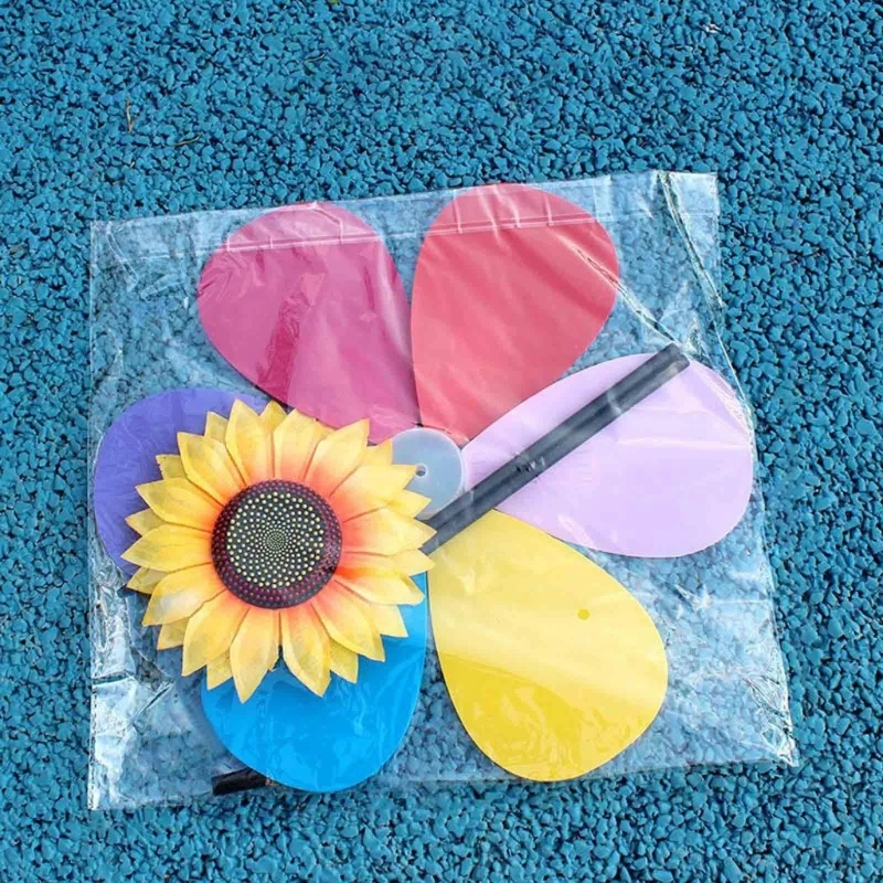 

Garden Spinning Windmill Colourful Toy Pinwheels Handcrafts Festival Supplies