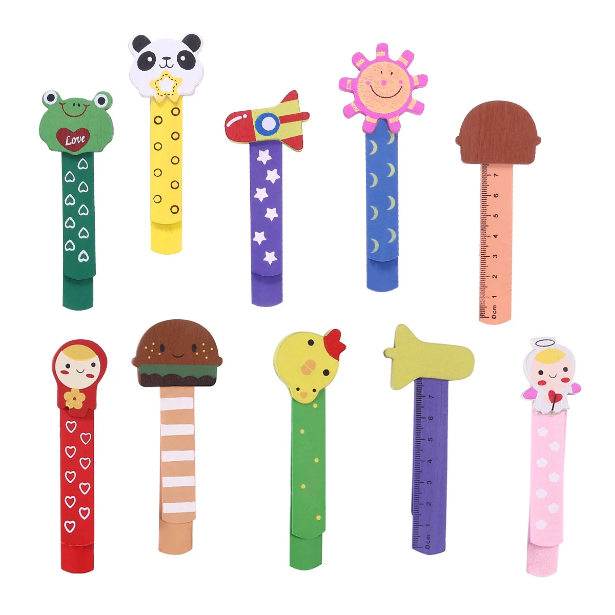 

10 Pcs Bookmarks Kids Bulk Book Marker Scale Animal Multipurpose Bookmark Wood Bookmarks Bamboo Bookmarks Kids Bookmark Child