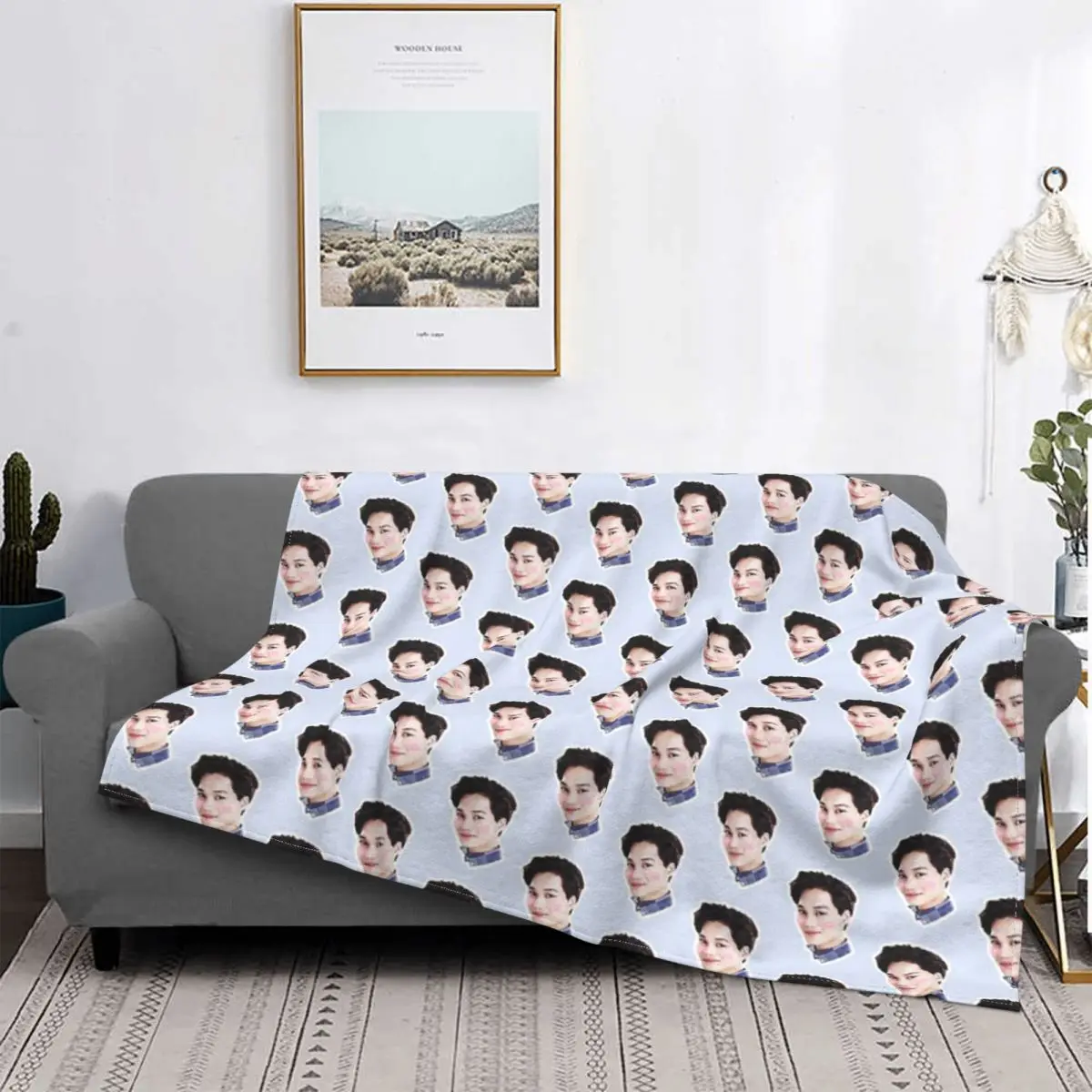 

Jongin kai-exo-Manta a quadros, colcha para cama, sofa, cama, 90, manta de пикник, colcha, 220x240
