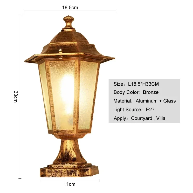 

WECUS Столбик светильник наружный черный