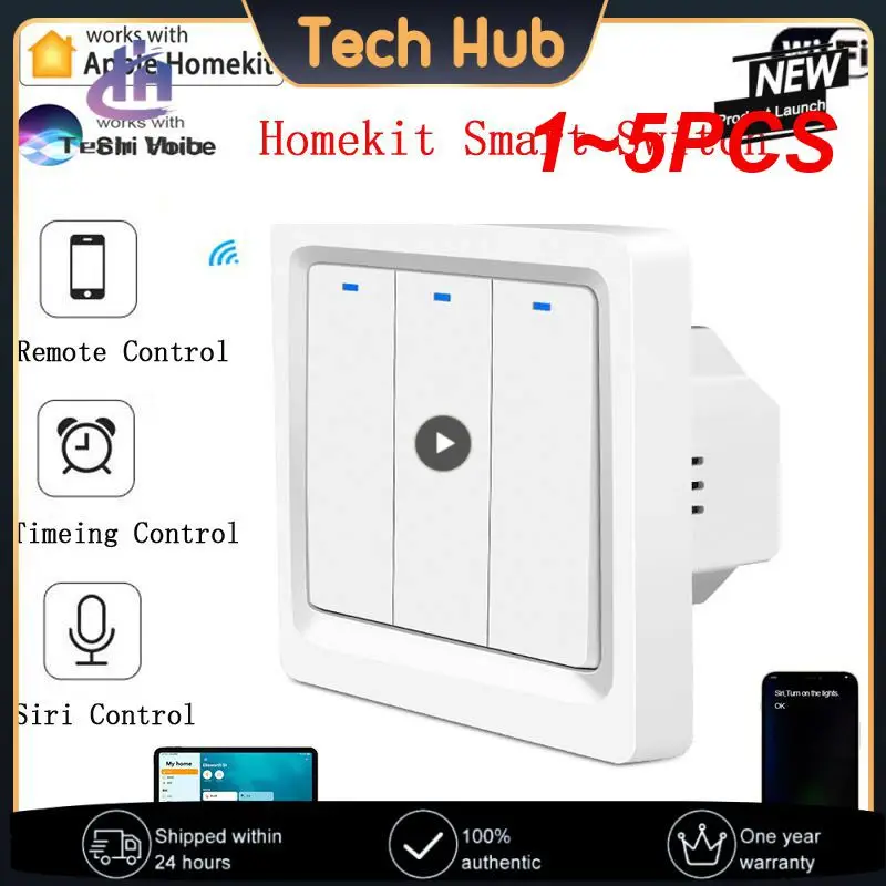 

Настенный смарт-выключатель с Wi-Fi, 1-5 шт.