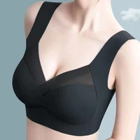 top seamless womens bra large top support show small comfortable underwire yoga fitness sleep vest