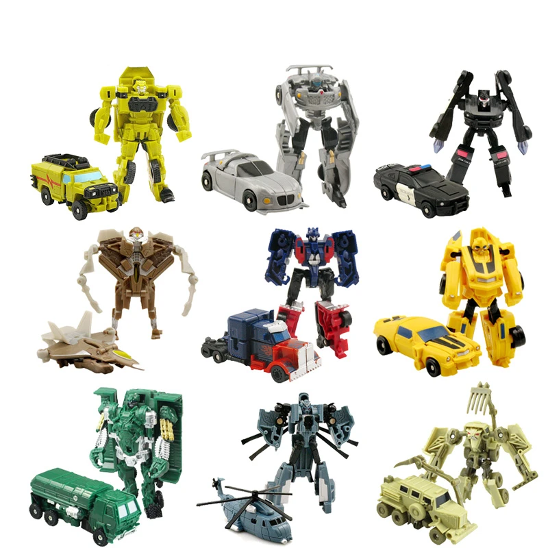 

Genuine Transformation Robot To Car Toys Action Figures Mombardi Mini Pocket Car Robot Deformation Mini Agent Toy Kids Gifts