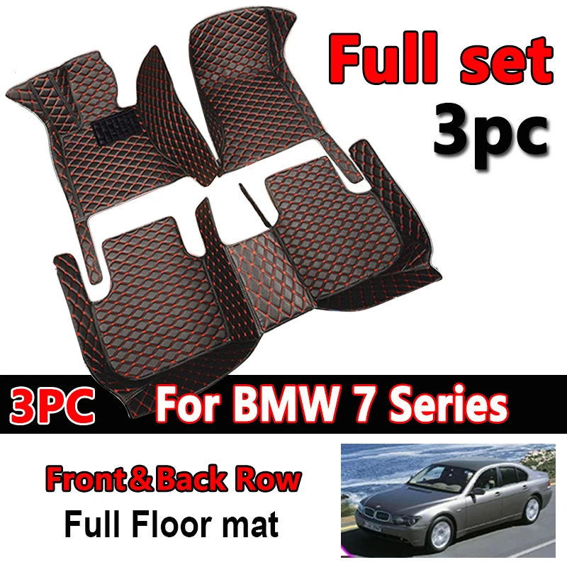 

Car Floor Mats For BMW 7 Series E65 2001~2008 Anti-dirt Leather Mat Carpets Rugs Protective Pad Car Accessories Interior Parts