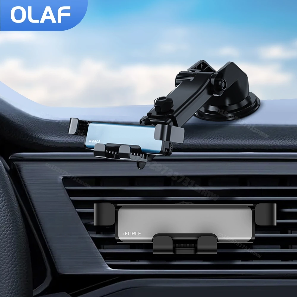 Universal Mobile Car Phone Holder Support GPS Air Vent Clip Mount Bracket For iPhone 13 Xiaomi Samsung Phone Stand Holder In Car