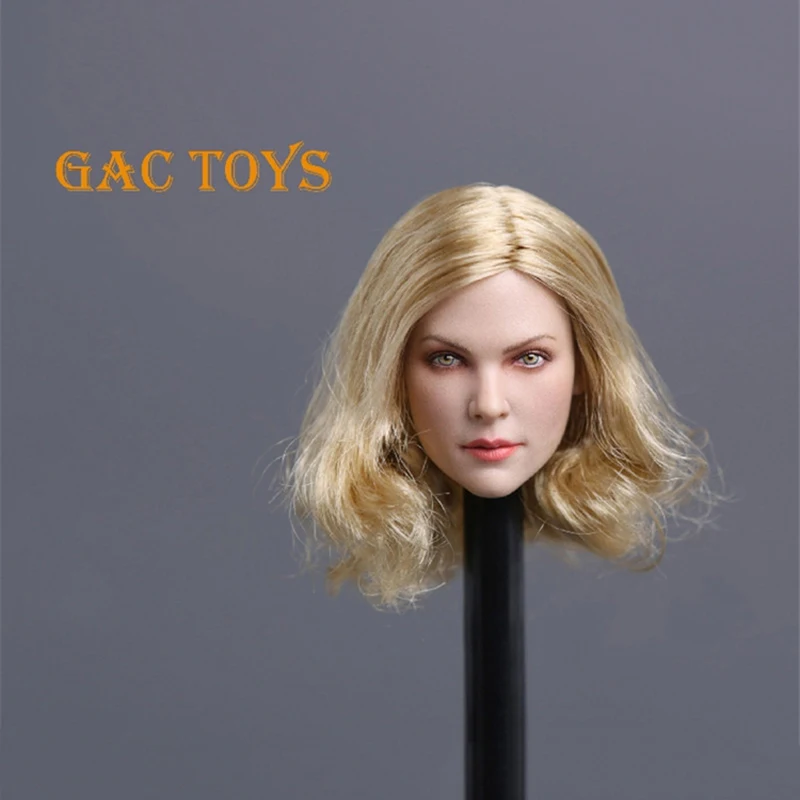 

GACTOYS GC001 масштаб 1/6 золотой цвет волосы Красота женская голова Лепка модель для 12 дюймов Женская экшн-фигурка тела