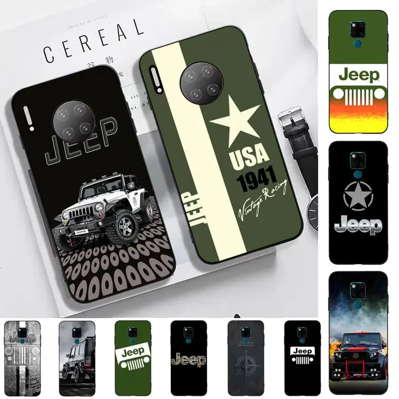 

FHNBLJ Domineering Jeep Phone Case for Huawei Mate 20 10 9 40 30 lite pro X Nova 2 3i 7se