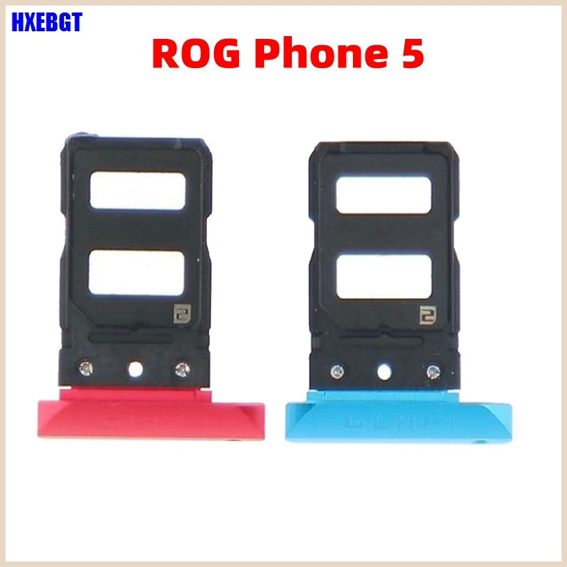 

For Asus ROG Phone 5 High Quality Dual Sim Card Tray Holder SIM Tray Slot Holder Adapter Socket Repair Parts