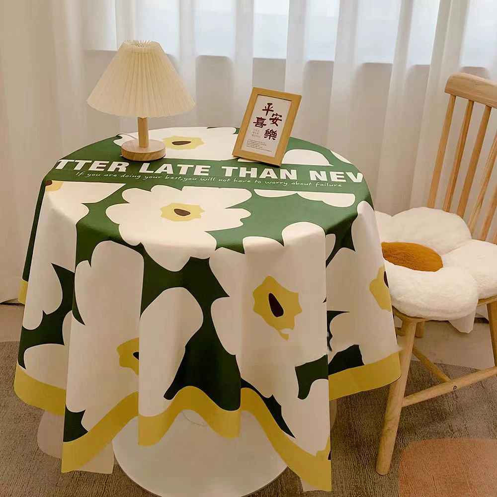 

INS Style Small Fresh Tablecloth Picnic Aesthetic Printing Lattice Square Home Decoration Rural Retro Girl Heart