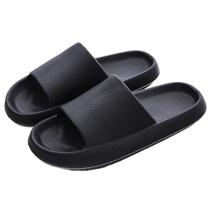 Thick soled cool slippers home in summer, women's bathroom, bath room, anti-skid, odor proof and wear-resistant couple slippers