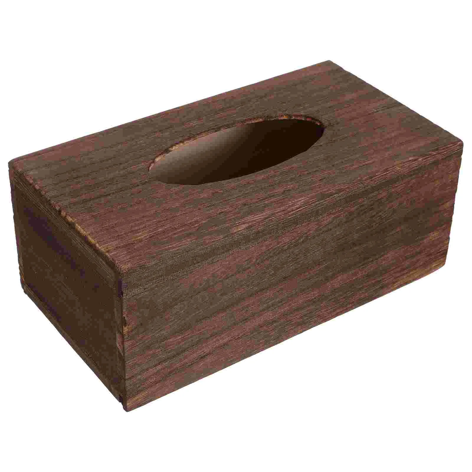 

Box Tissue Cover Napkin Holder Container Storage Facial Wooden Wood Paper Dispenser Rectangular Case Desktop Square Cube