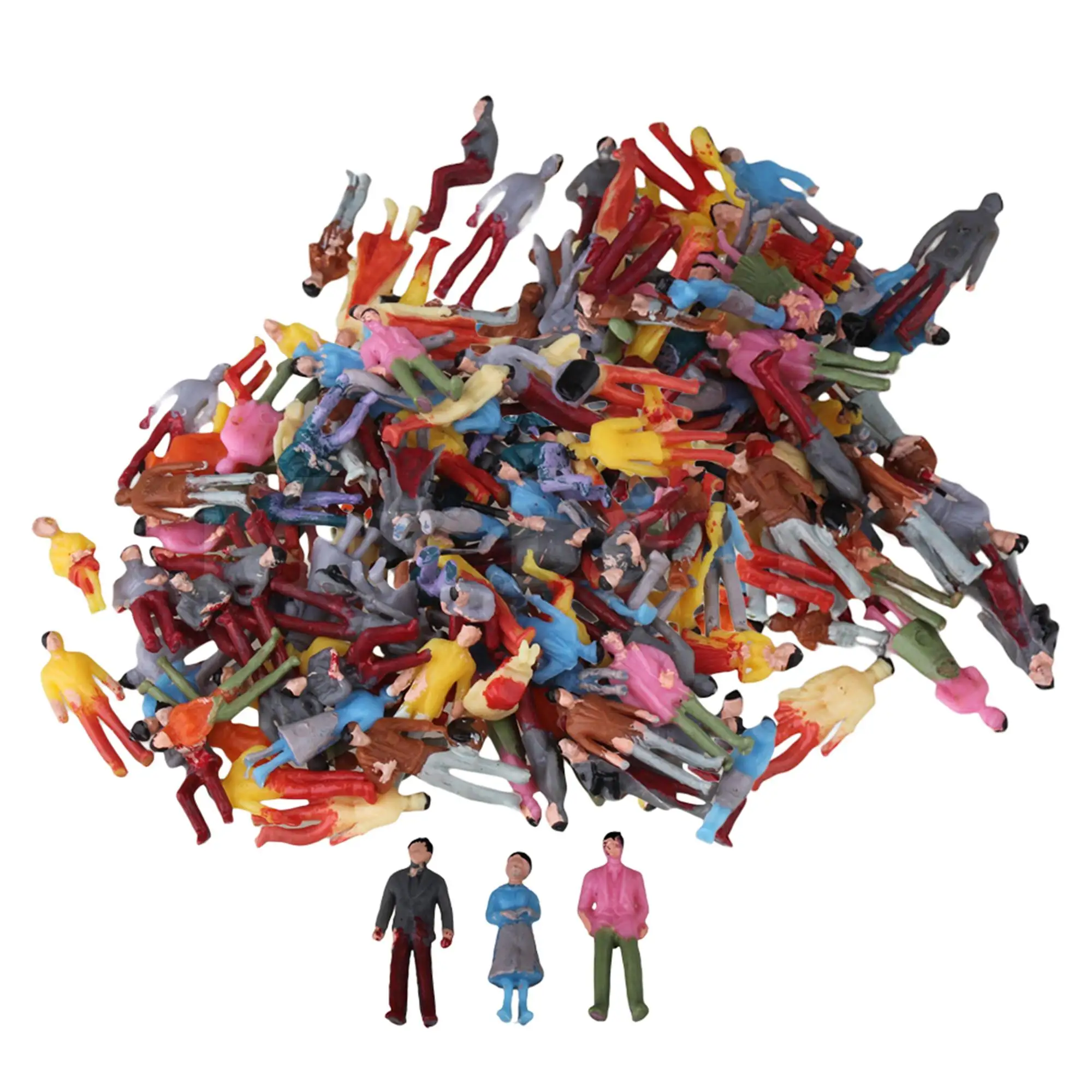 

1000Pcs 1:100 Scale Model People for Hand Painted Layout Train