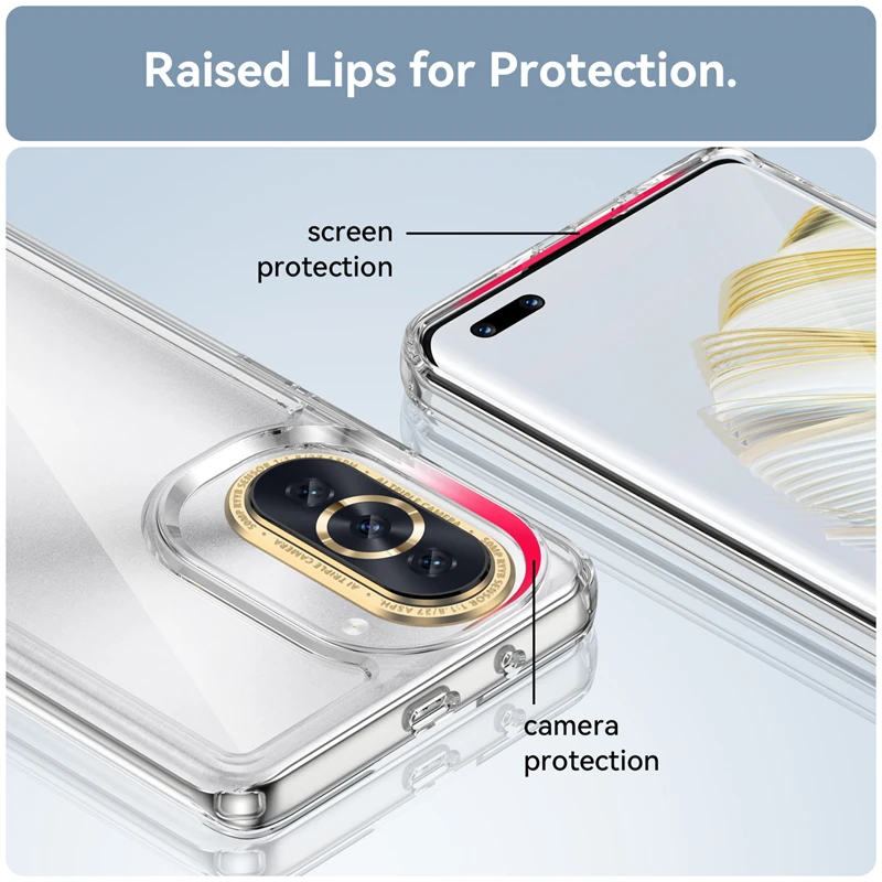 For Huawei Nova 10 Pro Case Cover Huawei Nova 10 Pro Capas Phone Bumper Transparent Colour Clear For Fundas Huawei Nova 10 Pro