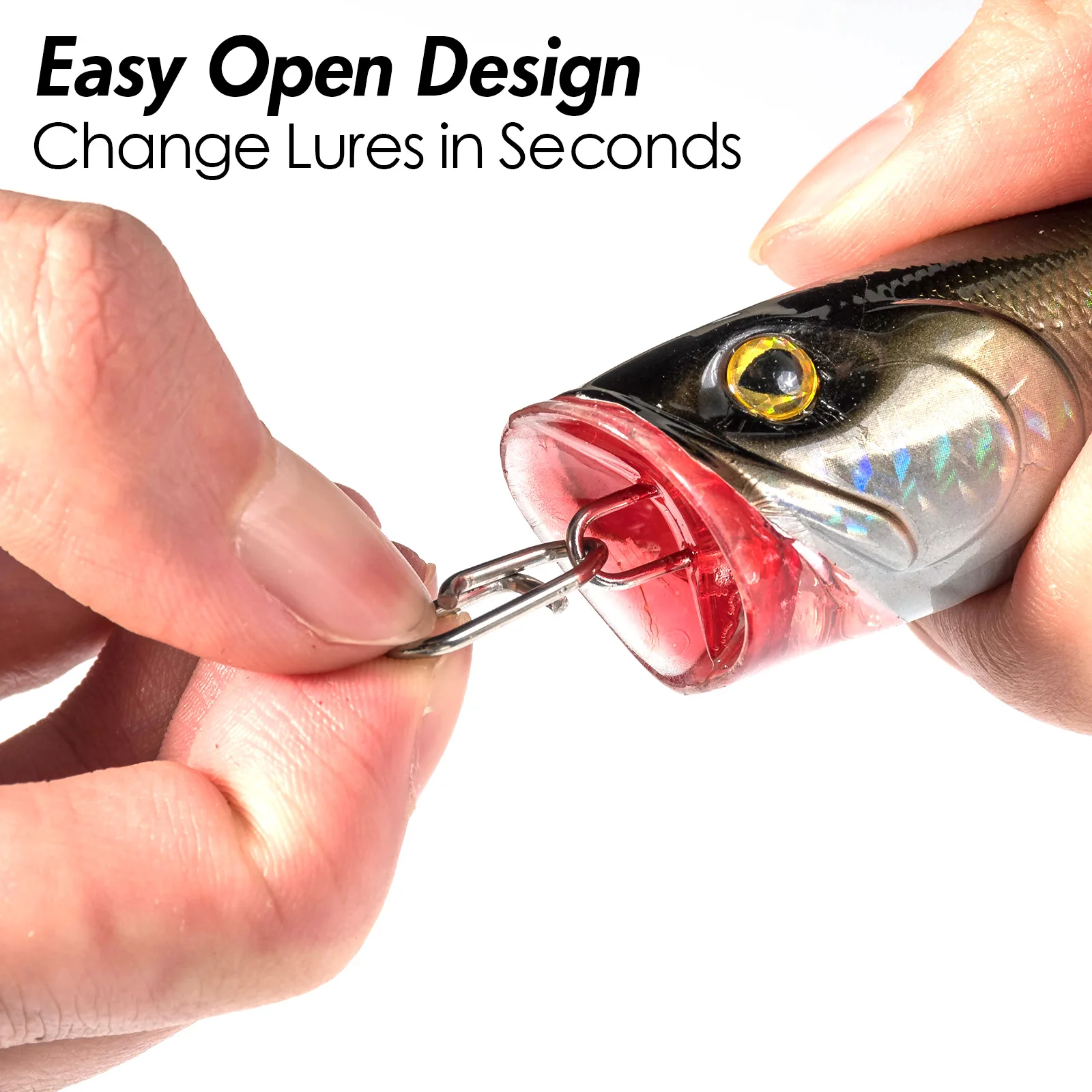 100 шт. рыболовные зажимы из нержавеющей стали