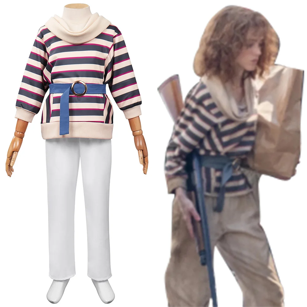 

Kids Children Stranger Cos Things Season 4 (2022) Nancy Wheeler Cosplay Costume Shirt Pants Outfits Halloween Carnival Suit