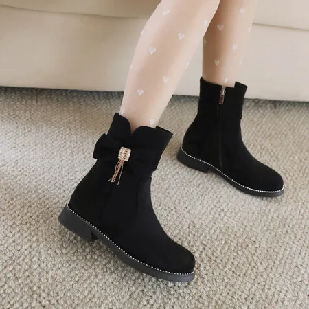 

Женские ботинки с круглым носком, большие размеры