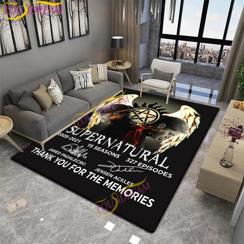 Сверхнатуральный напечатанный коврик Sam Winchester с подсветкой регулируемый