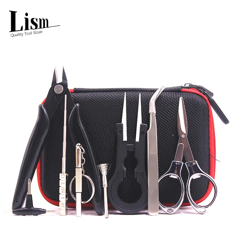 

Household Repair Kit, with Storage Bag, Portable, Multiple Hand Tool, Contains Scissors, Tweezers, Screwdrivers and More