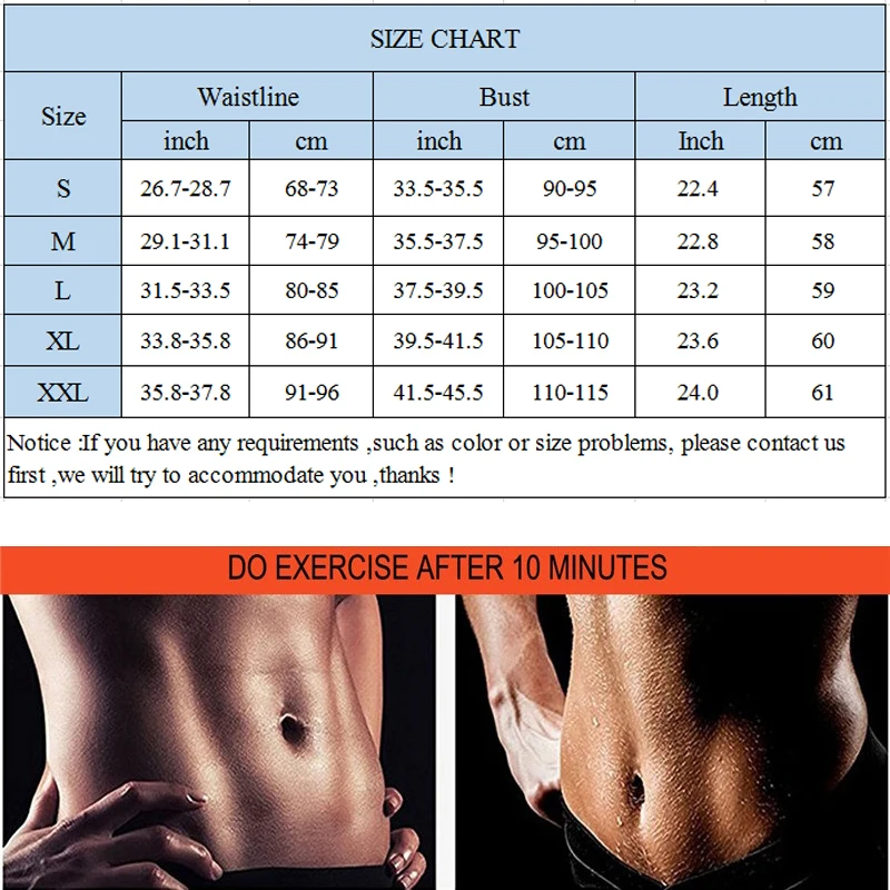 SEXYWG Women Neoprene Sauna Shirt Fat Burning Waist Trainer Slimming Shirt for Weight Loss Body Shaper Sweat Shirt
