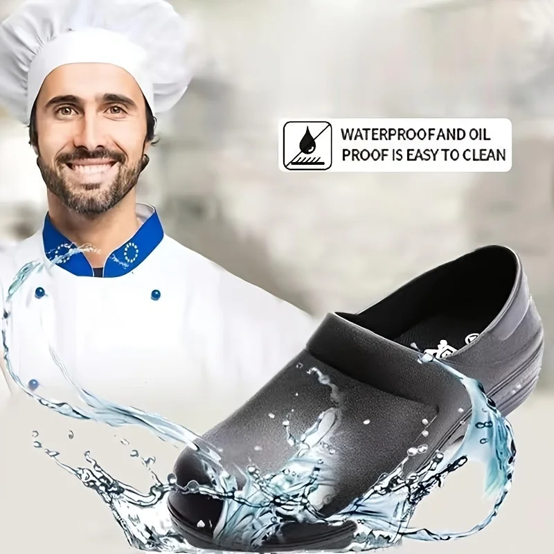 

Men's Waterproof Oil Proof Non-slip Chef Work Shoes For Kitchen Restaurant zapatos de trabajo de hombre zapatos de trabajo