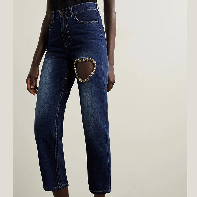 Designer High Waist Jeans Women 