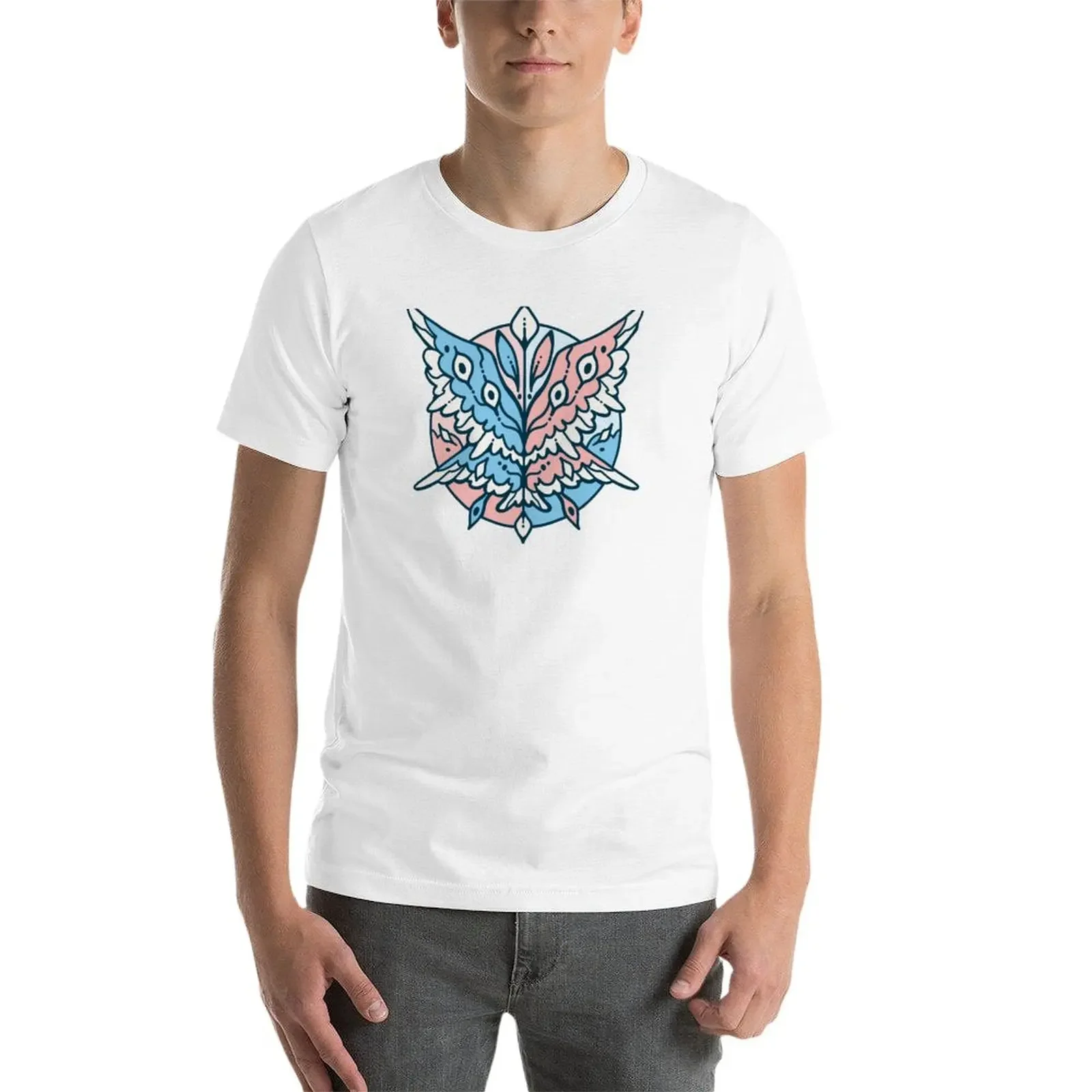 Новая футболка Transgender Seraph винтажная одежда рубашка с животным принтом для