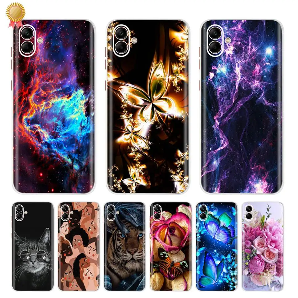 

Чехол для Samsung Galaxy A04, модные мягкие силиконовые чехлы из ТПУ для Samsung Galaxy A04, изящный милый чехол для телефона с кошкой