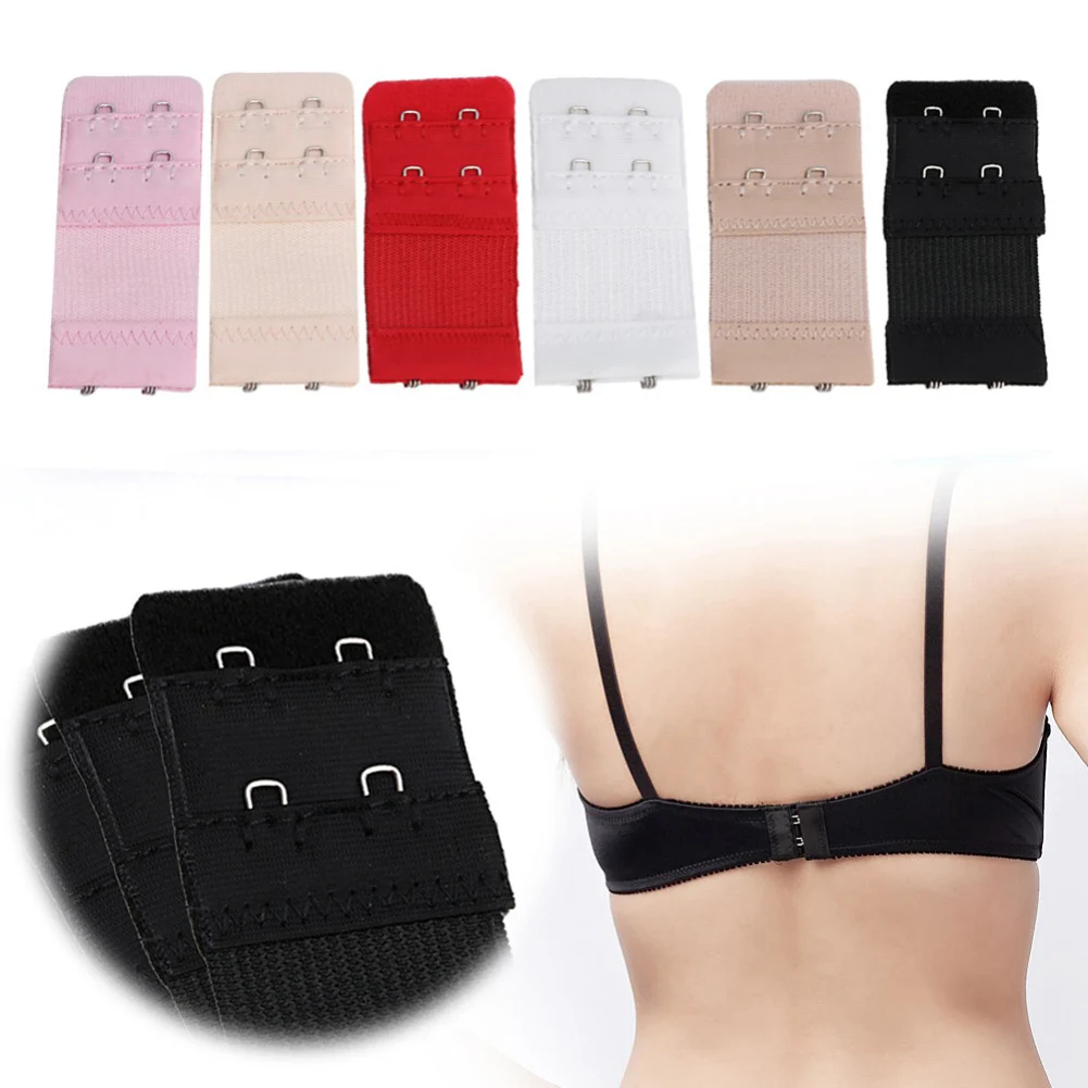 

1PC Bra Extenders Strap Buckle Extension 2 Hooks 2 Rows Hooks Bra Strap Extender Sewing Intimates Accessories Women Bra Strap