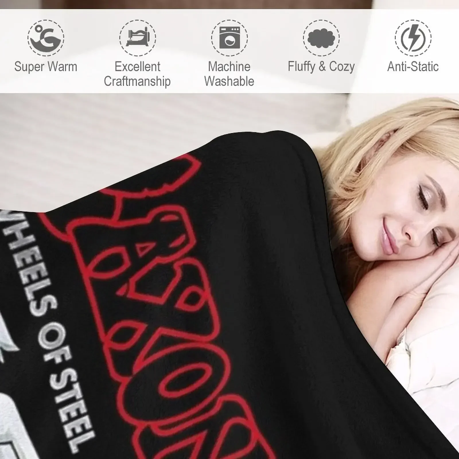 Saxon: колеса из стали пледы диваны волосатые одеяла на Хэллоуин мягкие