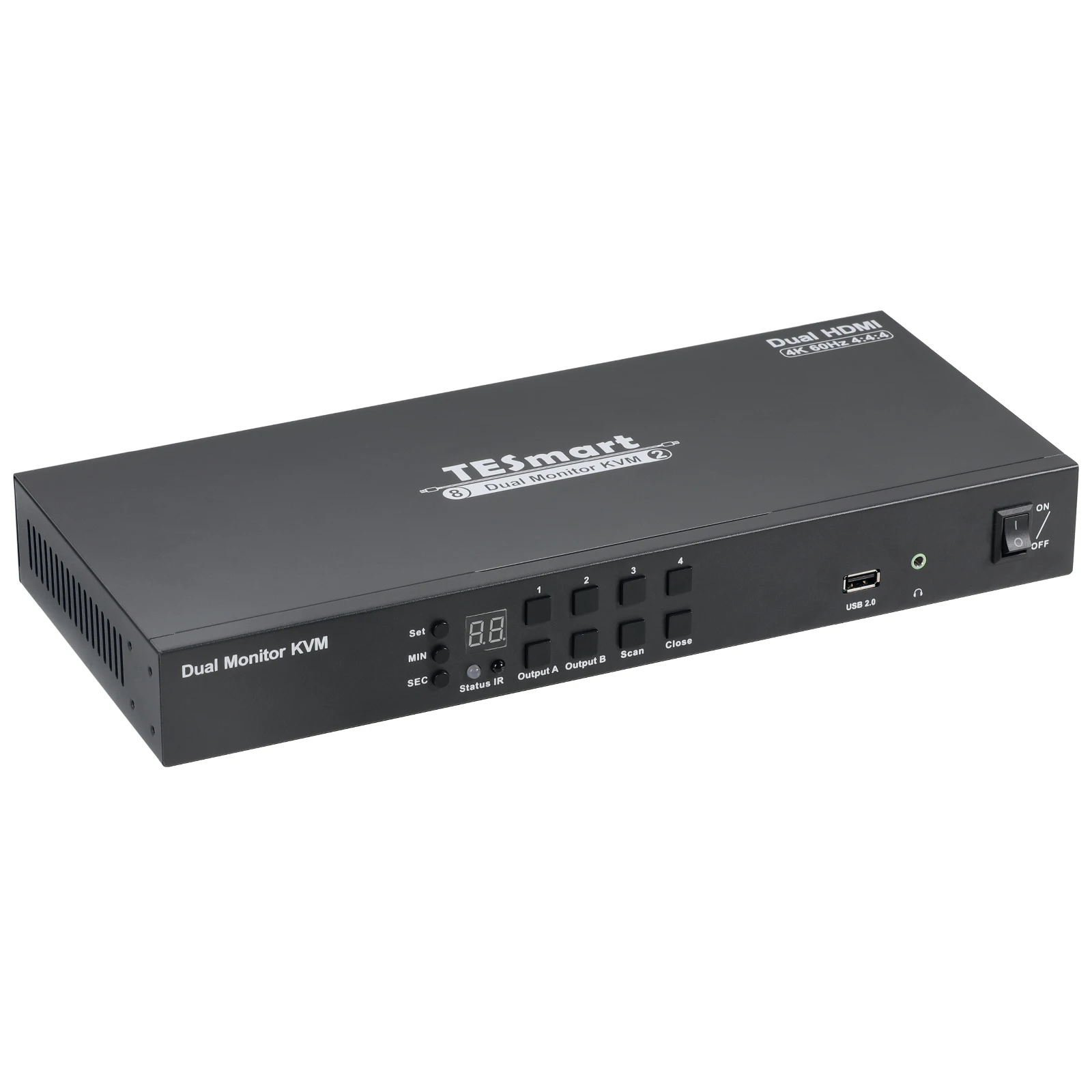 

8 Input 2 Output 4K HDMI Switch 8 Port HDMI KVM Switch 8 In 2 Out