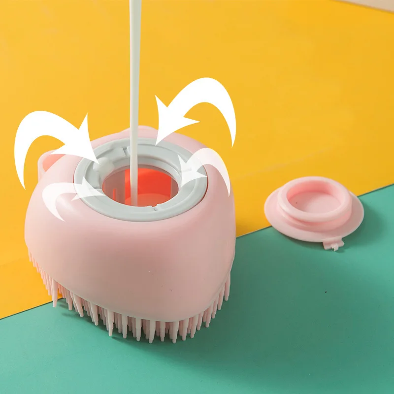 

Щетка для ванной и домашних животных, мягкая безопасная силиконовая Массажная щетка для шампуня для собак и кошек, аксессуары для шампуня